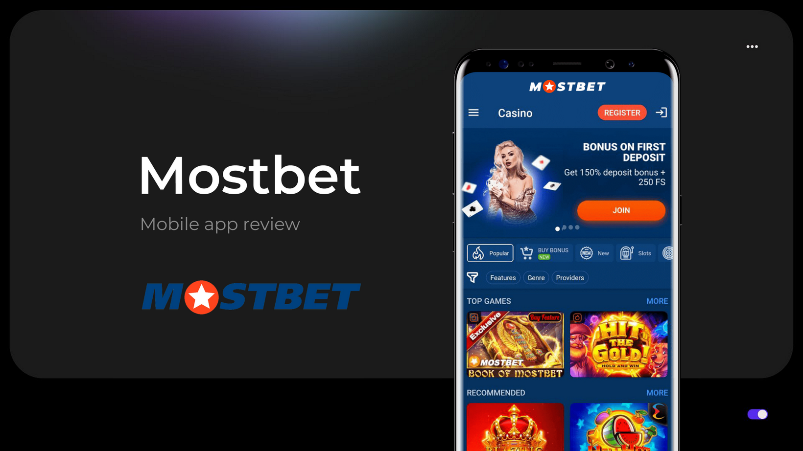 Úvod her na webu Mostbet online kasina